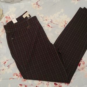 Talbott Pants 10P plaid ankle